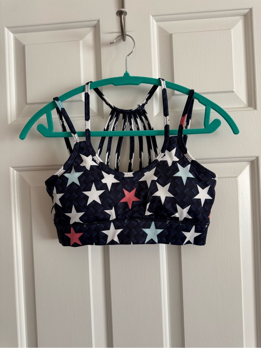 Constantly Varied Gear Navy Starstruck Sports Bra with Strappy Back - M